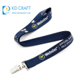 High quality personalized custom logo silk screen printed polyester airline airbus air lanyard for staff